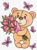 Painting by numbers - An adorable teddy bear