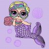 Malen nach Zahlen - L.O.L. Surprise! Mermaids Miss Sea