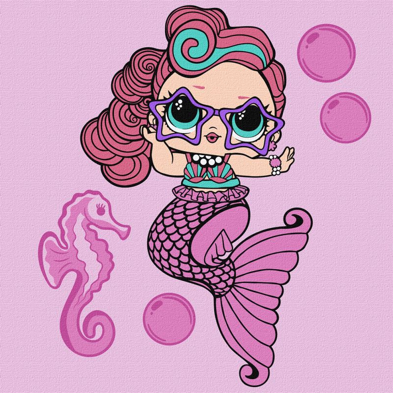 Malen nach Zahlen - L.O.L. Surprise! Mermaids Waves