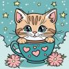 Painting by numbers - Marvellous kitty ©art_selena_ua