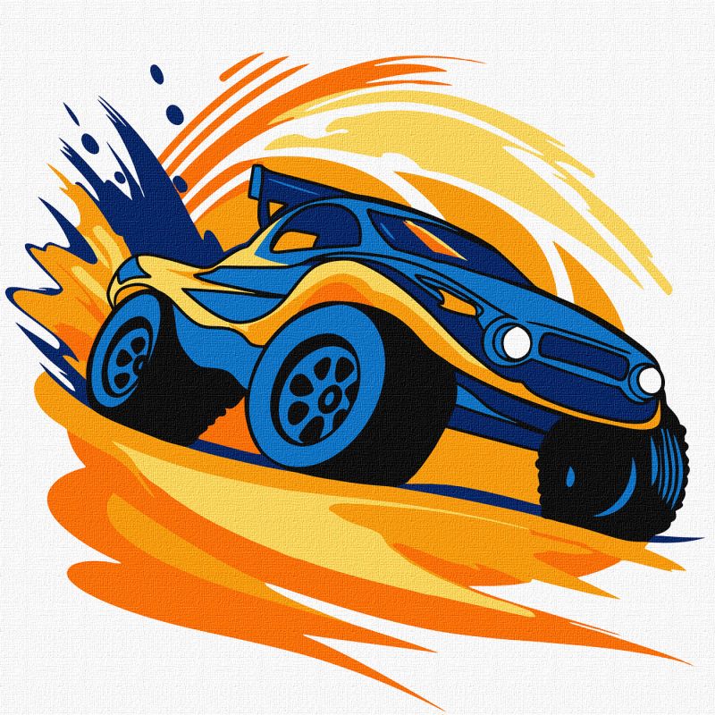 Malen nach Zahlen - Die Rallye ©art_selena_ua