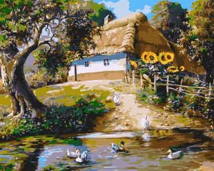 Malen nach Zahlen - Bauernhof ©Alexander Zakusilov