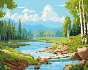 Malen nach Zahlen - Im Birkenwäldchen ©art_selena_ua