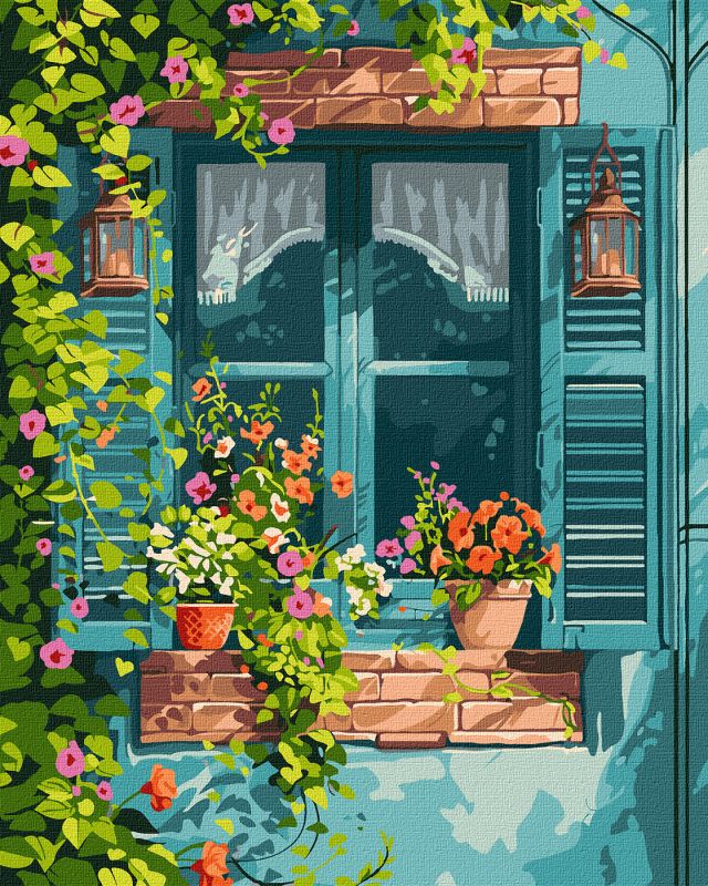 Painting by numbers - A house in the garden ©art_selena_ua