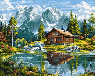 Malen nach Zahlen - Gemütliches Cottage ©art_selena_ua