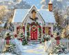 Painting by numbers - Christmas cottage ©art_selena_ua