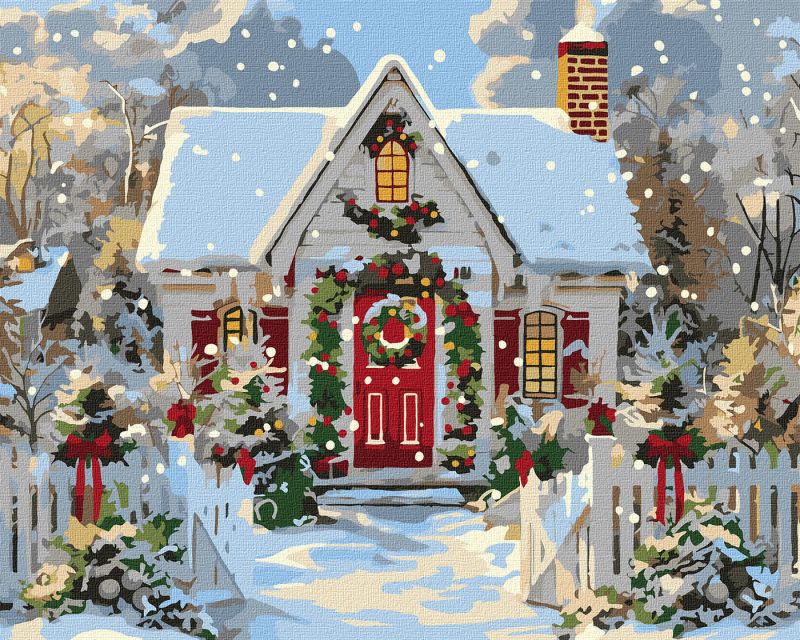 Painting by numbers - Christmas cottage ©art_selena_ua
