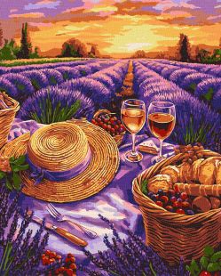 Malen nach Zahlen - Der violette Horizont ©art_selena_ua