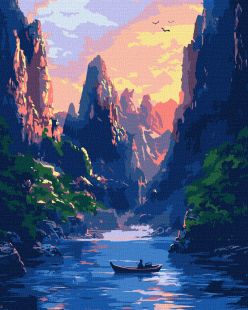 Malen nach Zahlen - Die majestätischen Berge ©art_selena_ua
