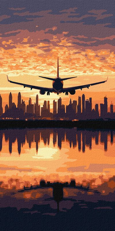 Malen nach Zahlen - Über der Stadt fliegend ©art_selena_ua