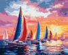 Malen nach Zahlen - Regatta bei Sonnenuntergang ©art_selena_ua