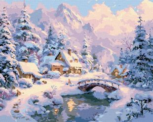Malen nach Zahlen - Winterkomfort in den Bergen ©art_selena_ua