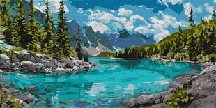 Malen nach Zahlen - Atem der Alpen ©art_selena_ua
