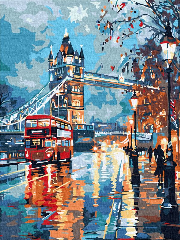 Malen nach Zahlen - Regnerisches, verträumtes London ©art_selena_ua