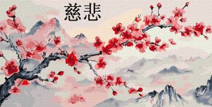 Malen nach Zahlen - Ein Zweig Sakura ©art_selena_ua