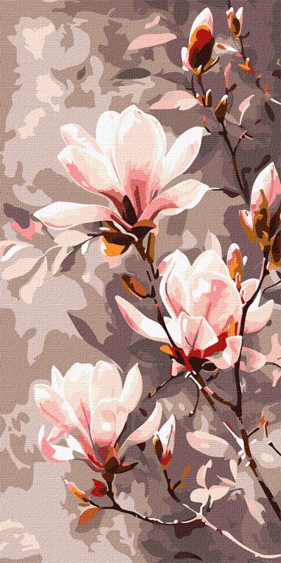Malen nach Zahlen - Blühende Magnolie ©art_selena_ua