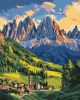 Malen nach Zahlen - Morgendämmerung in den Dolomiten ©art_selena_ua