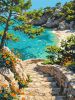 Malen nach Zahlen - Türkisfarbene Küste der Träume ©art_selena_ua