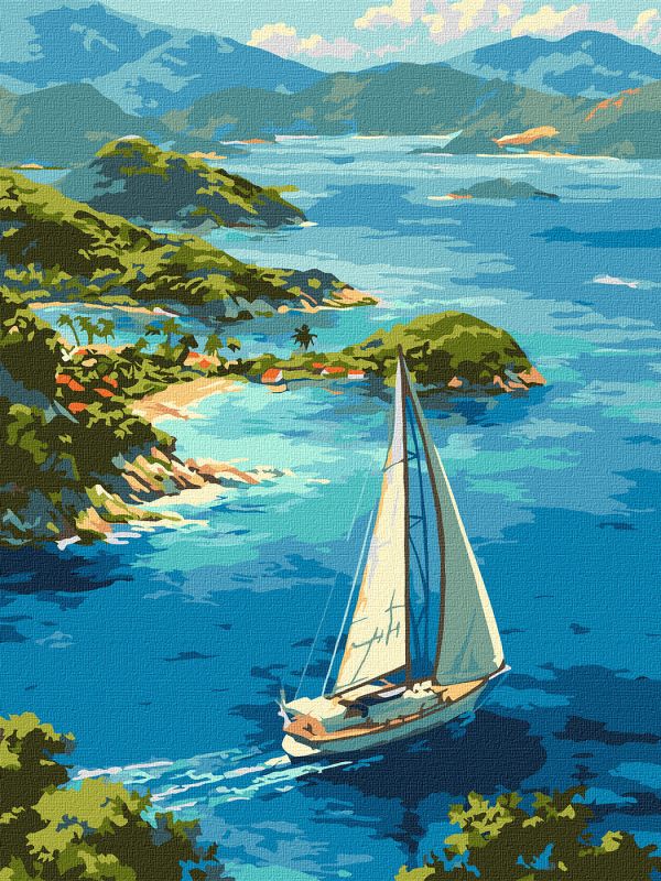Malen nach Zahlen - Unendliche Lagune ©art_selena_ua