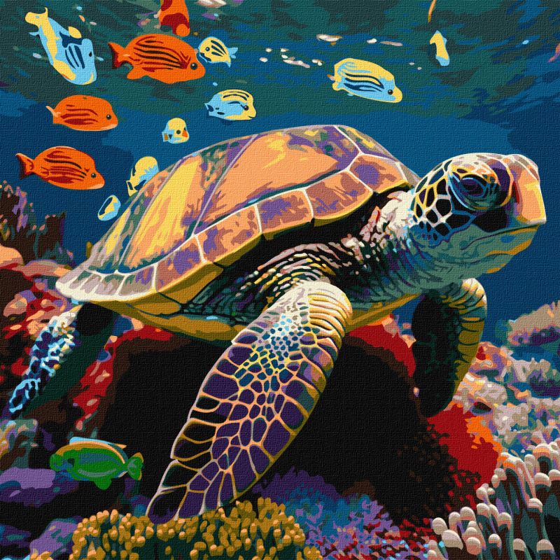 Painting by numbers - Underwater inhabitants ©art_selena_ua