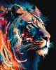 Malen nach Zahlen - Anmutiger Löwe mit metallischen Farben Extra ©art_selena_ua