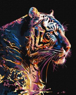 Malen nach Zahlen - Schönes Tier mit metallischen Farben Extra ©art_selena_ua