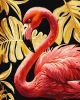 Malen nach Zahlen - Eleganter Flamingo mit metallischen Farben Extra ©art_selena_ua