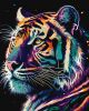 Malen nach Zahlen - Fantastischer Tiger mit metallischen Farben Extra ©art_selena_ua