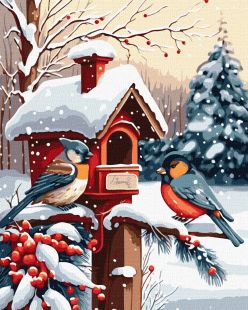 Malen nach Zahlen - Leckereien für Vögel ©art_selena_ua