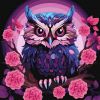 Painting by numbers - Purple owl ©art_selena_ua