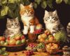 Malen nach Zahlen - Katzen und Obst ©art_selena_ua