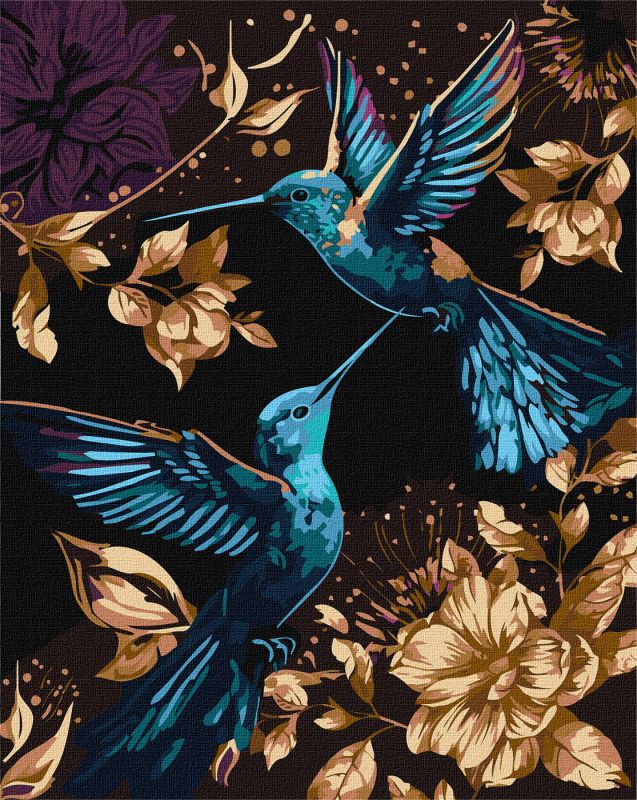 Malen nach Zahlen - Ein Tanz in der Luft mit metallischen Farben Extra ©art_selena_ua