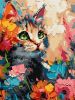 Malen nach Zahlen - Flauschiges Kätzchen ©art.solomiia