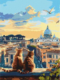 Malen nach Zahlen - Die Katzen in Rom ©art_selena_ua
