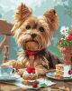 Malen nach Zahlen - Die Teeparty eines Yorkies ©art_selena_ua