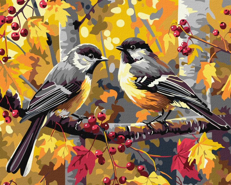 Malen nach Zahlen - Ein Paar blaue Vögel ©art_selena_ua