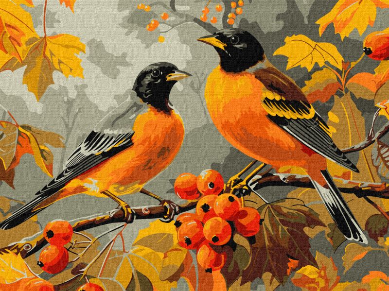 Painting by numbers - Birds in the garden ©art_selena_ua