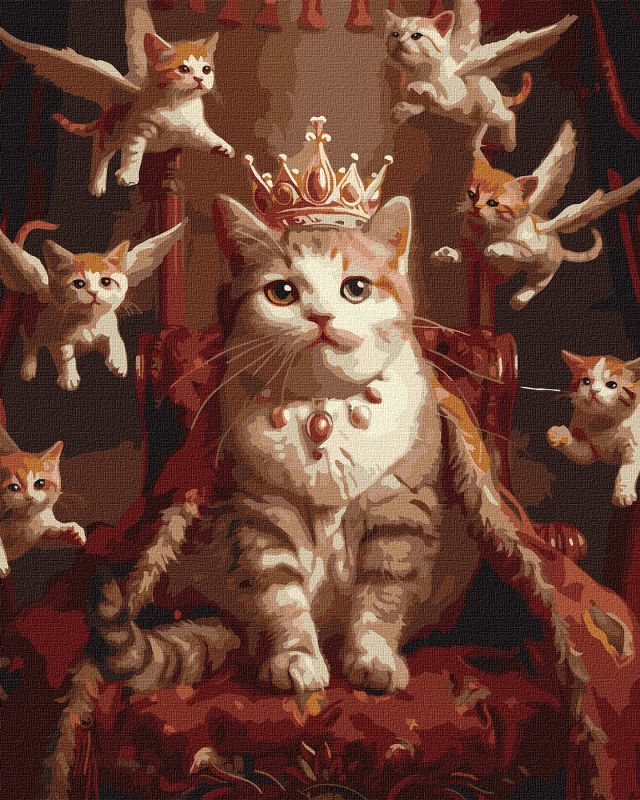 Malen nach Zahlen - Die königliche Katze ©art_selena_ua