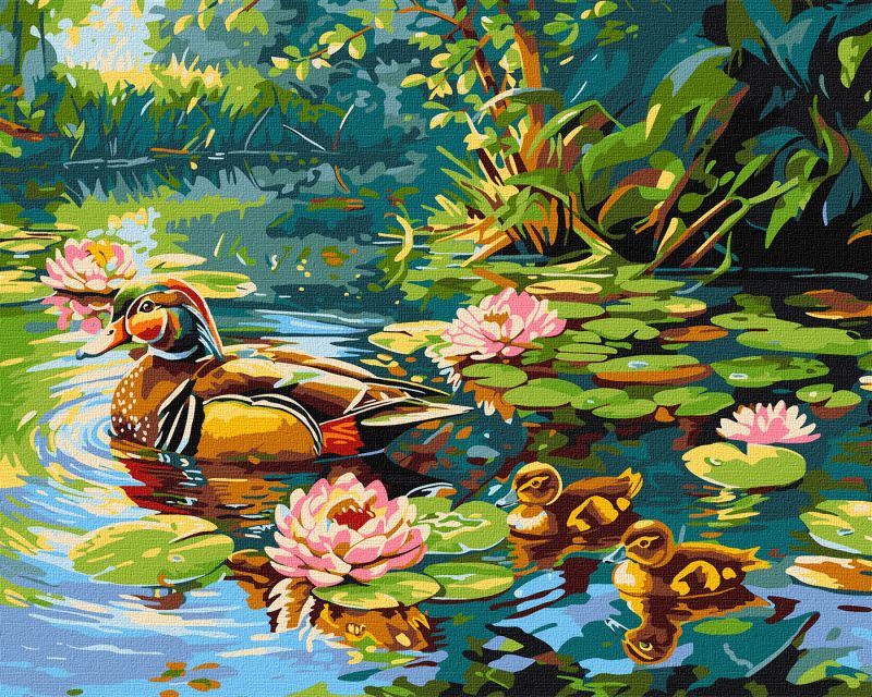 Painting by numbers - Duck family ©art_selena_ua