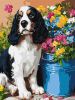 Painting by numbers - A cute spaniel ©art_selena_ua