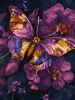Malen nach Zahlen - Goldener Schmetterling mit extra Metallic-Farben ©art_selena_ua