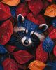 Malen nach Zahlen - Herbst-Waschbär ©art_selena_ua