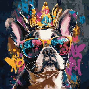 Malen nach Zahlen - Fröhliche Bulldogge ©art_selena_ua