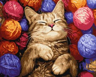 Malen nach Zahlen - Die Katze in den Eiern ©art_selena_ua