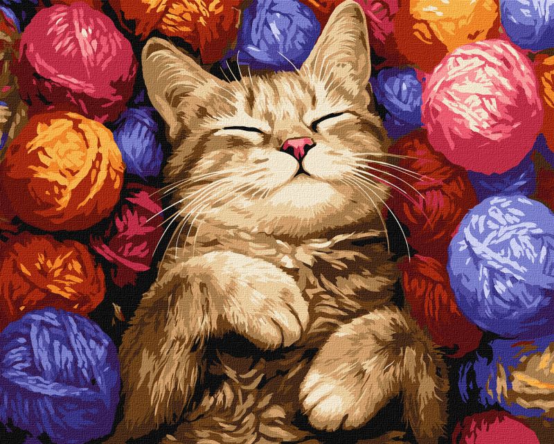 Malen nach Zahlen - Die Katze in den Eiern ©art_selena_ua