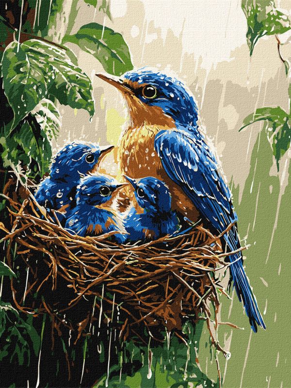 Malen nach Zahlen - Frühlingsregen ©art_selena_ua