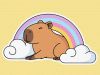 Malen nach Zahlen - Capybara und der Regenbogen