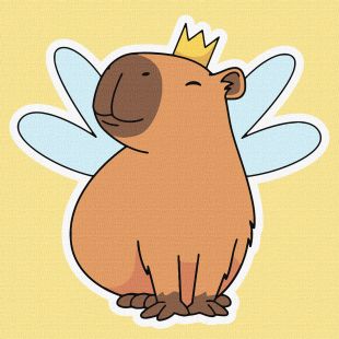 Malen nach Zahlen - Capybara-Fee ©art_selena_ua