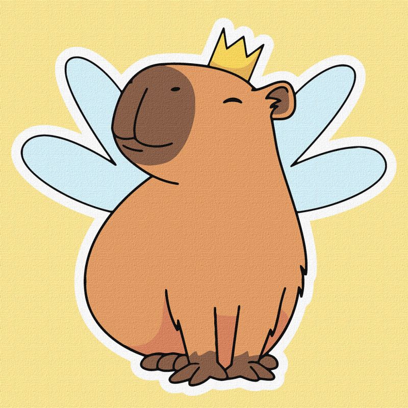 Painting by numbers - Capybara fairy ©art_selena_ua