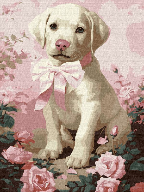 Malen nach Zahlen - Flauschiges Geschenk ©art_selena_ua